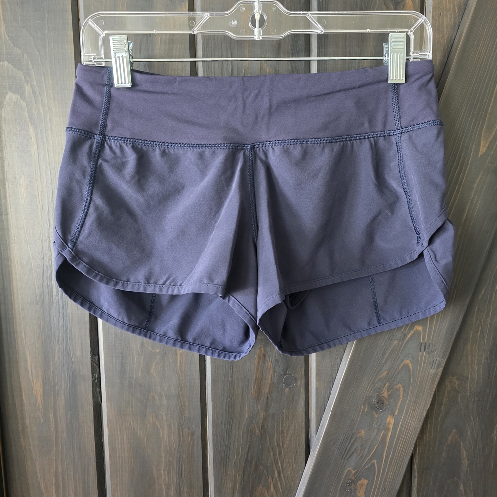 lululemon athletica Low Rise Dark Blue Athletic Shorts 2.5"